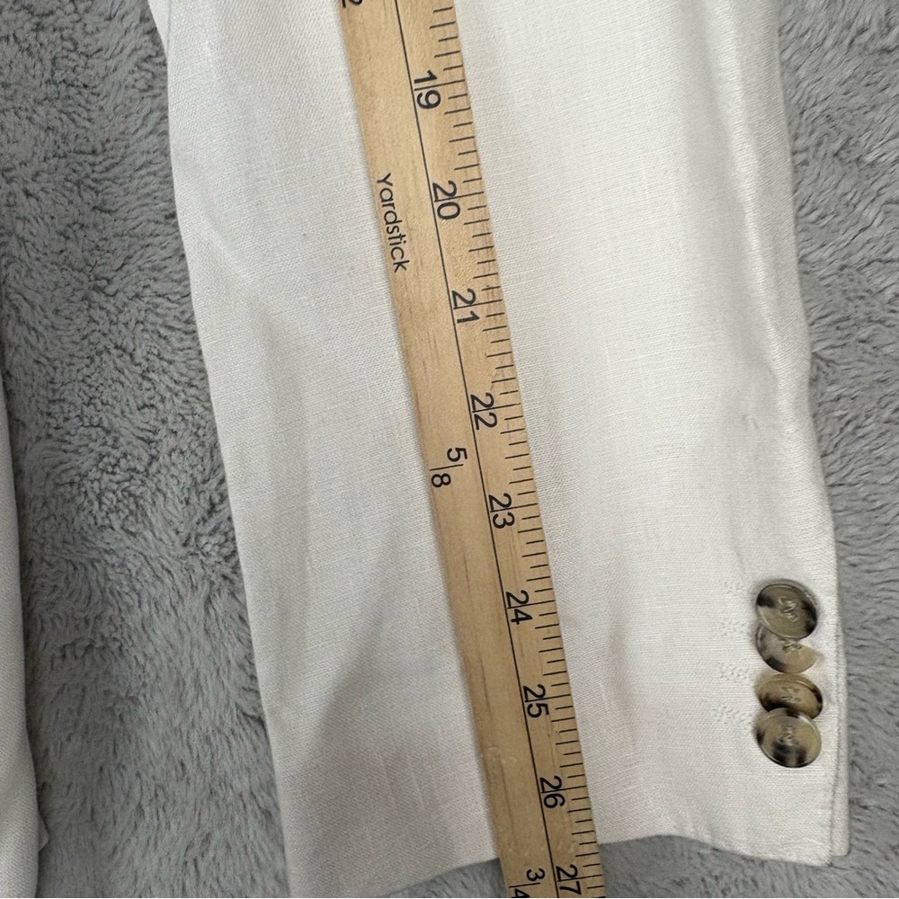 Hugo Boss White Linen Blend Sport Coat Blazer - Picture 13 of 16